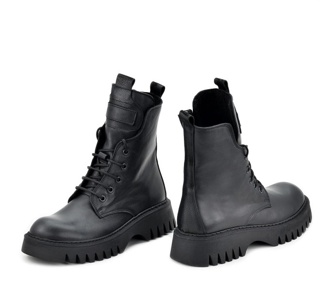 Дамски боти със скрит цип Naia black
