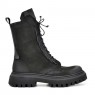 Дамски боти Olia black nabuk