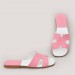 Дамски чехли от естествена кожа Milica pink
