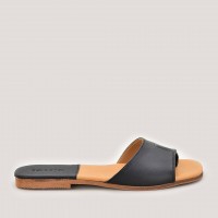 Дамски чехли от естествена кожа Zarena black