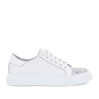 Дамски кецове Adel white silver