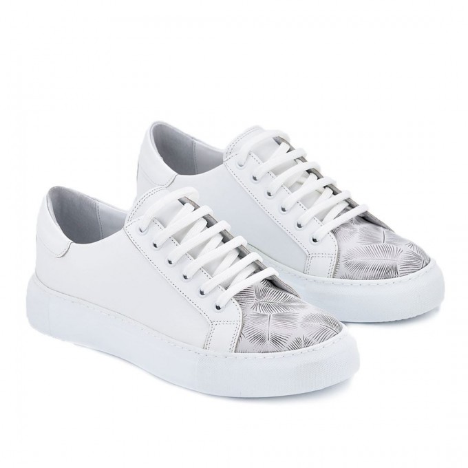 Дамски кецове Adel white silver