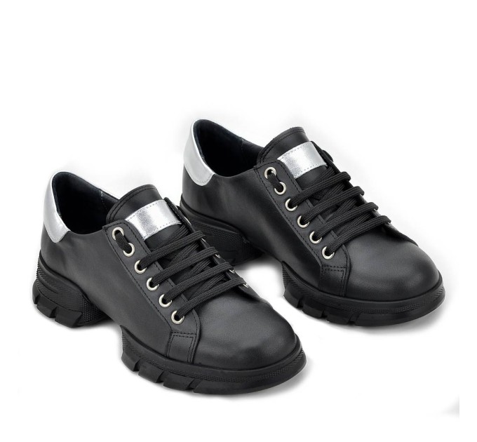 Дамски кецове Geri black silver
