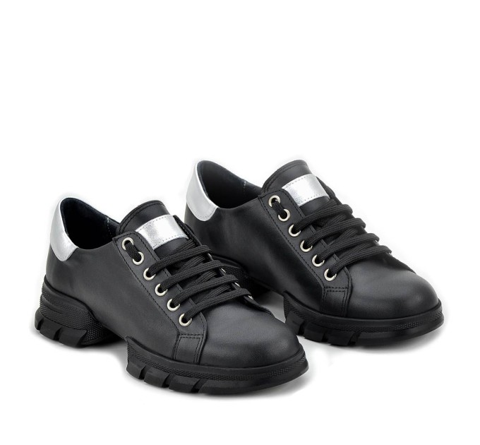 Дамски кецове Geri black silver