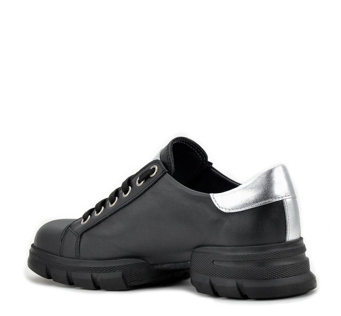 Дамски кецове Geri black silver