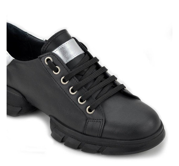 Дамски кецове Geri black silver