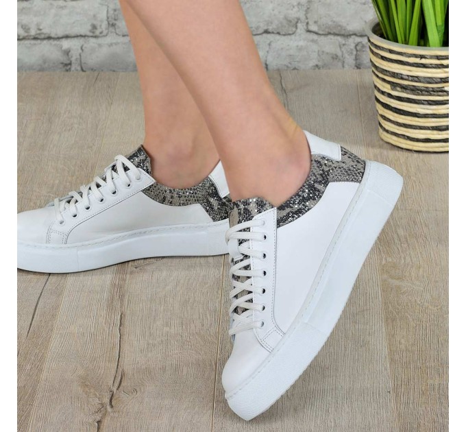 Дамски кецове Veni white snake