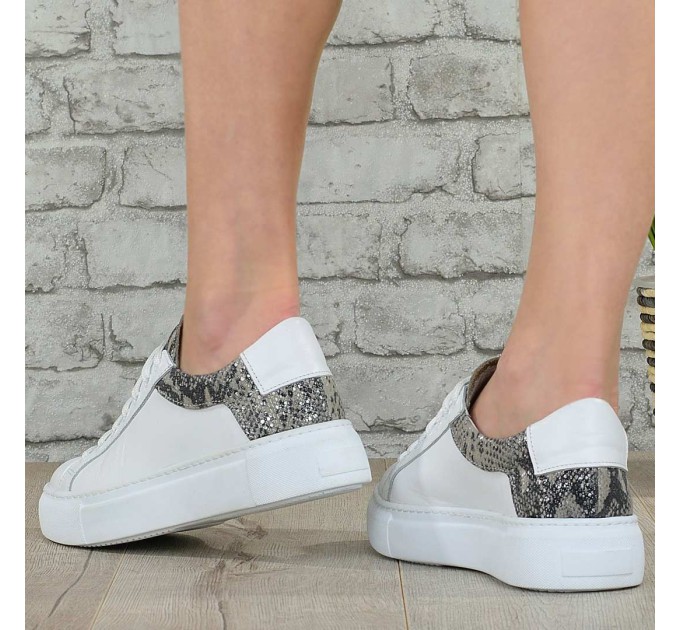 Дамски кецове Veni white snake