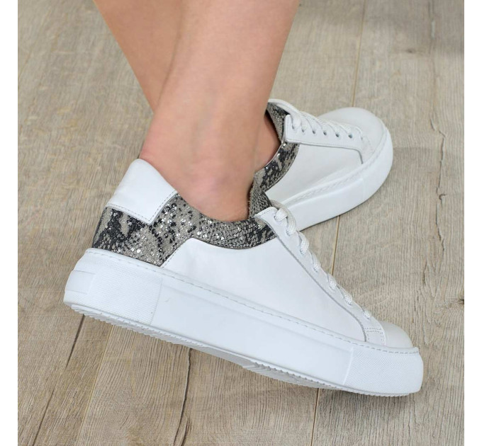 Дамски кецове Veni white snake