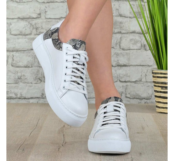 Дамски кецове Veni white snake