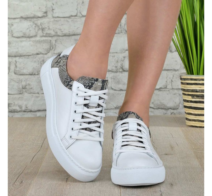 Дамски кецове Veni white snake