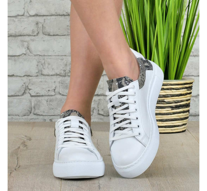 Дамски кецове Veni white snake