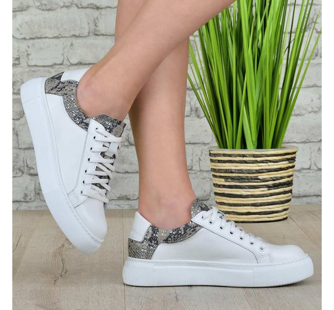 Дамски кецове Veni white snake