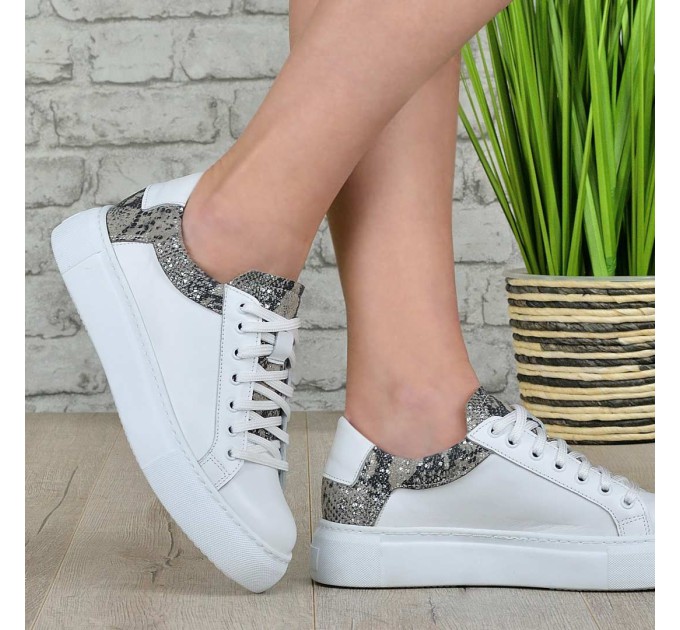 Дамски кецове Veni white snake
