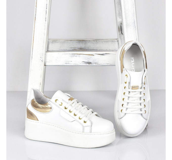 Дамски кецове Veronika white gold