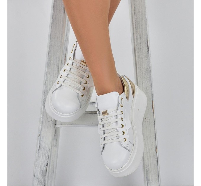 Дамски кецове Veronika white gold