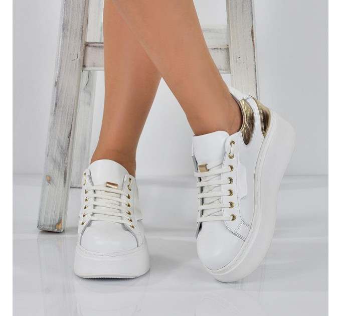 Дамски кецове Veronika white gold