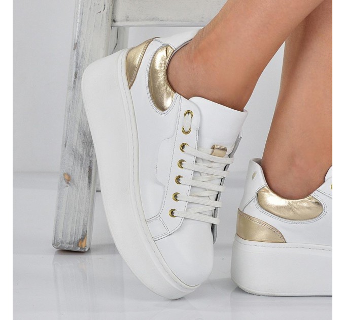Дамски кецове Veronika white gold