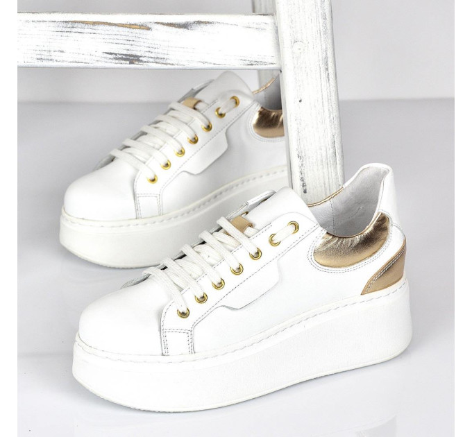 Дамски кецове Veronika white gold
