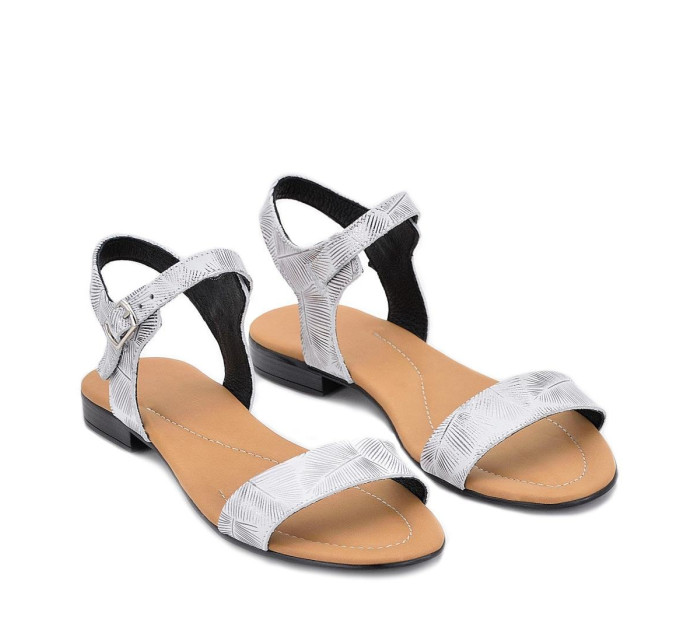 Дамски ниски сандали Krisi silver