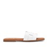 Дамски чехли от естествена кожа 5800 soft blanco