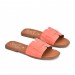 Дамски чехли от естествена кожа 5800 soft coral