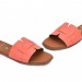 Дамски чехли от естествена кожа 5800 soft coral