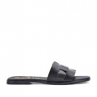 Дамски чехли от естествена кожа 5800 soft negro Дамски чехли от естествена кожа 5800 soft negro