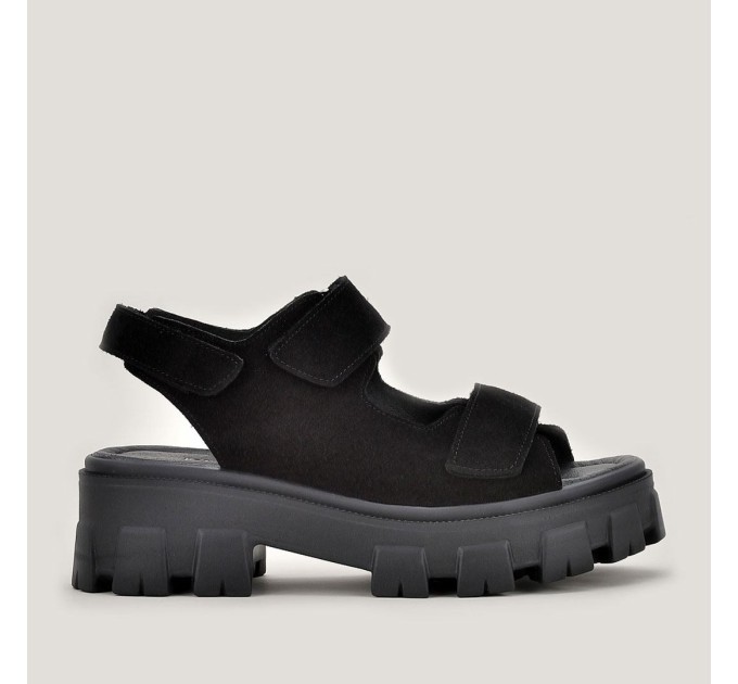 Дамски сандали Amber black velur