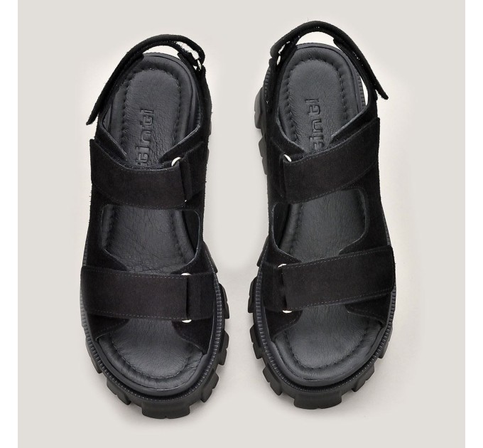 Дамски сандали Amber black velur