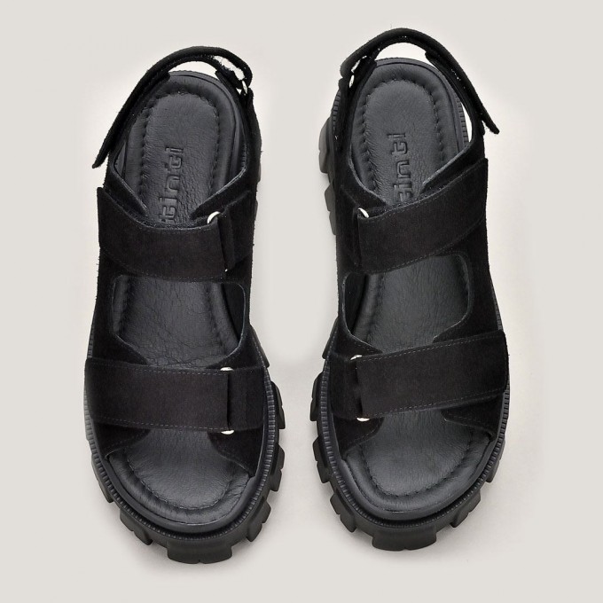 Дамски сандали Amber black velur