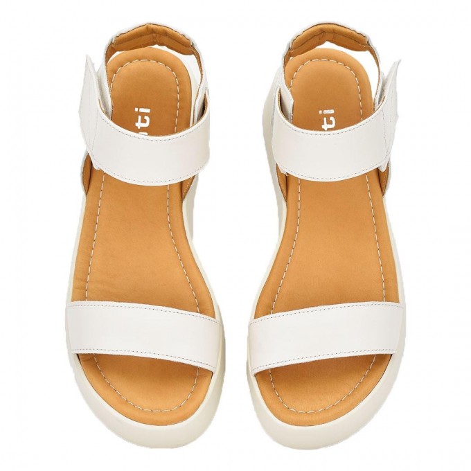 Дамски сандали на платфотма Vasilena beige