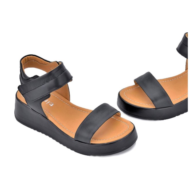 Дамски сандали на платформа Verona black