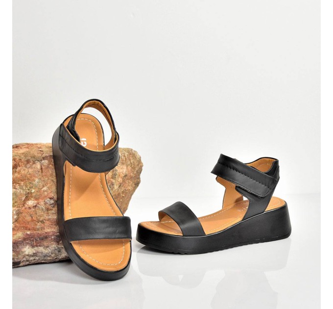 Дамски сандали на платформа Verona black