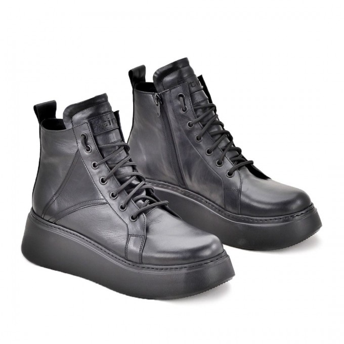 Дамски високи кецове Albena black