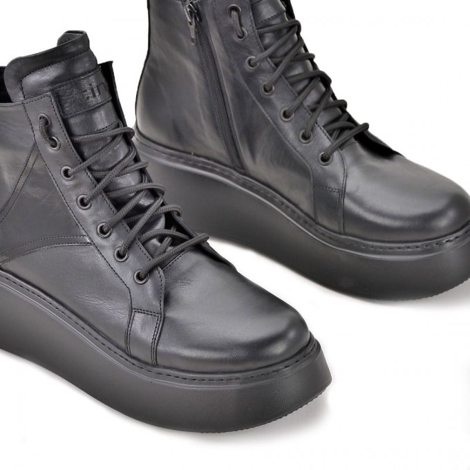 Дамски високи кецове Albena black