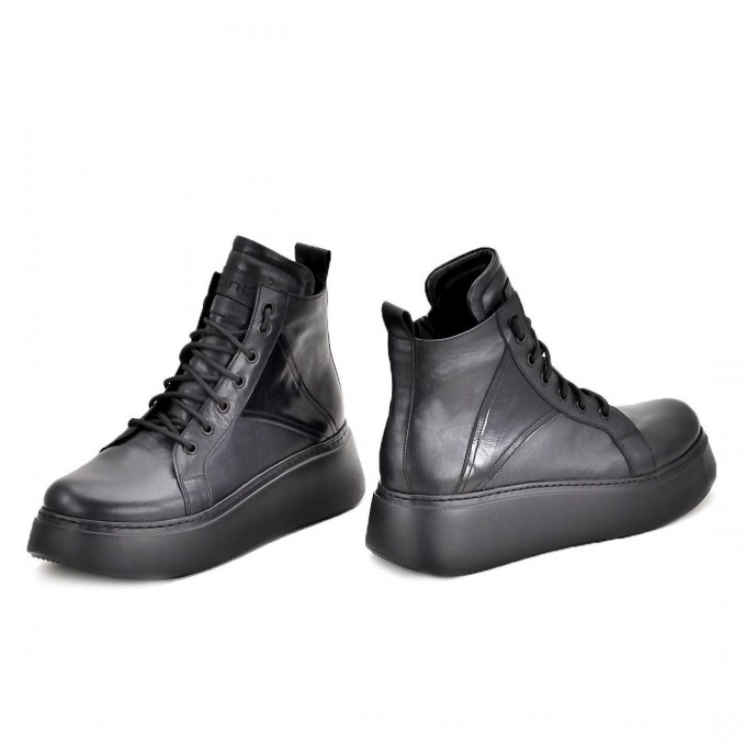 Дамски високи кецове Albena black