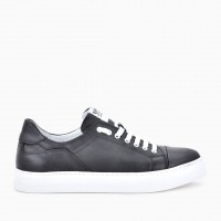 Мъжки кецове от естествена кожа Spirit black