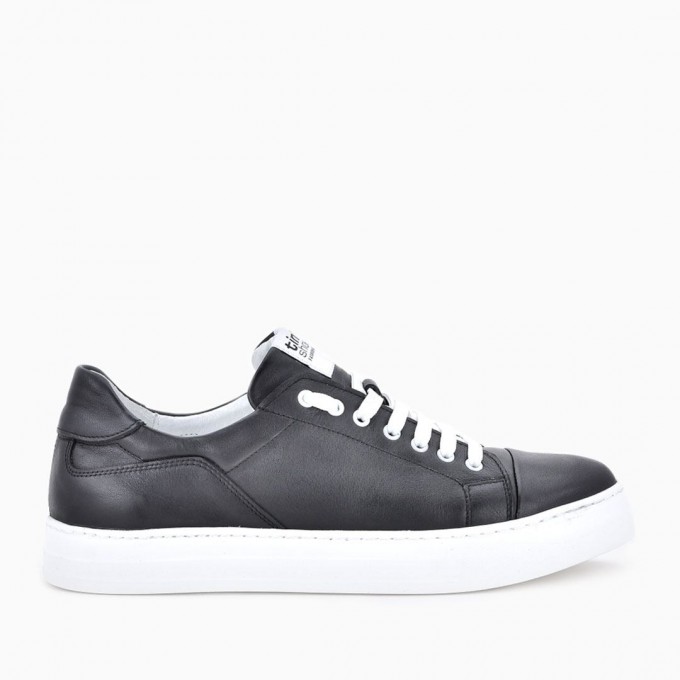 Мъжки кецове от естествена кожа Spirit black